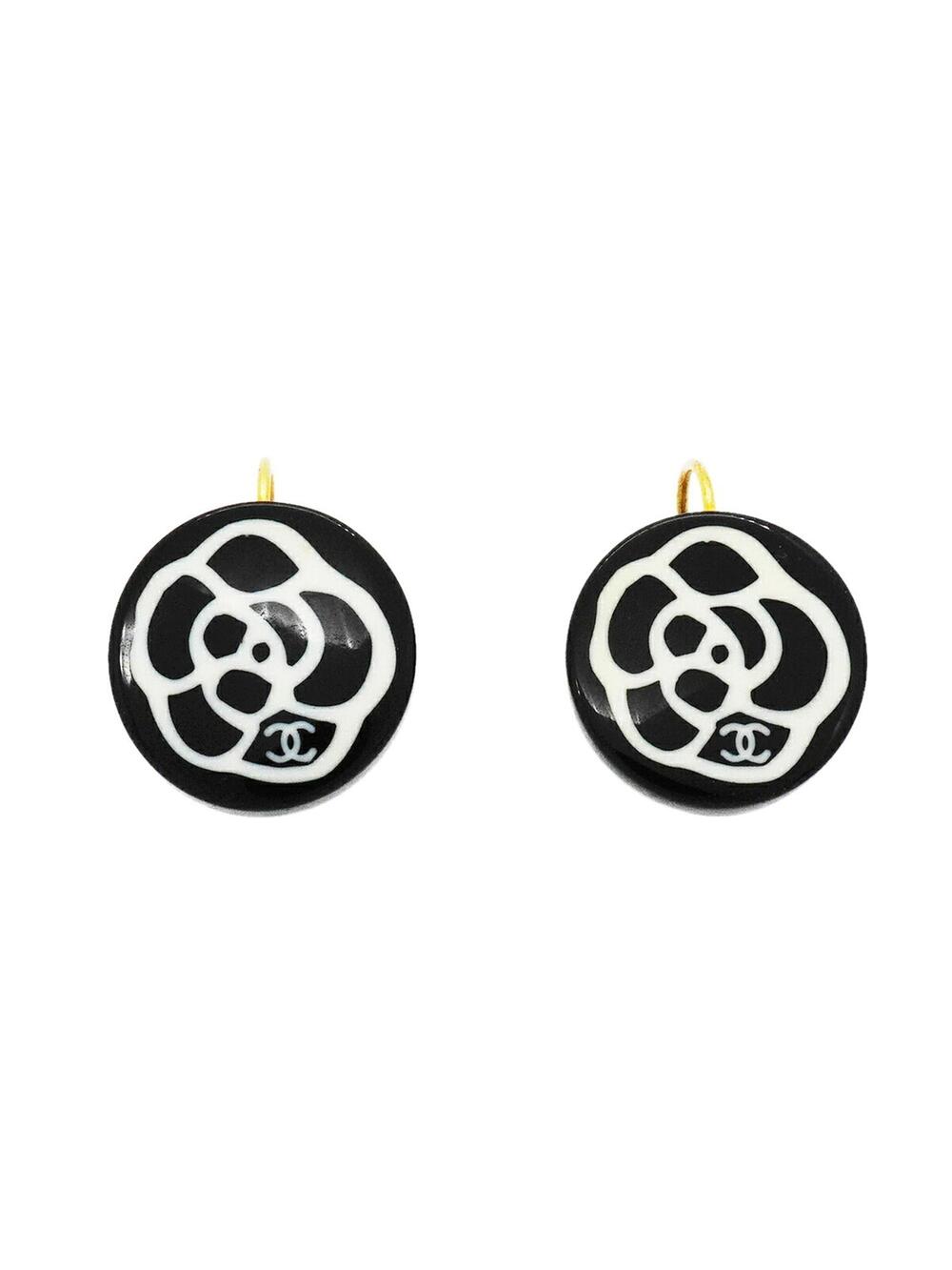 Chanel Cc Logo Circle Earrings Metal #377907C58B